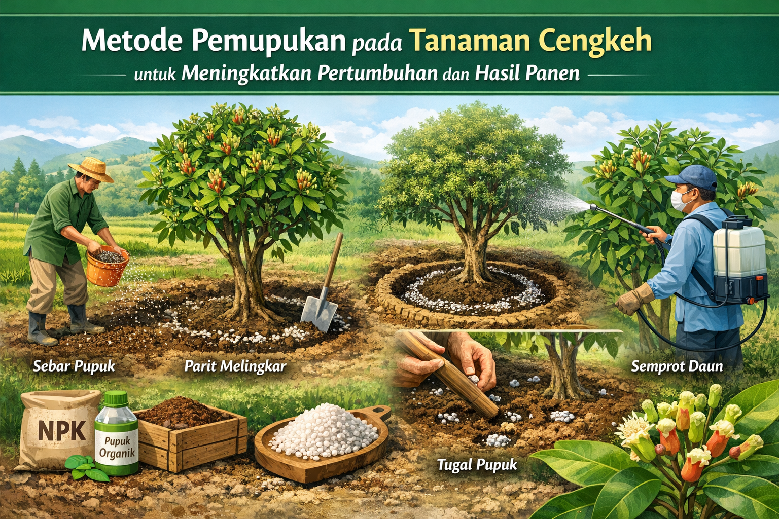 Metode Pemupukan pada Tanaman Cengkeh untuk Meningkatkan Pertumbuhan dan Hasil Panen